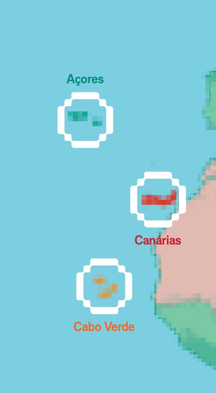 Mapa da Macaronésia